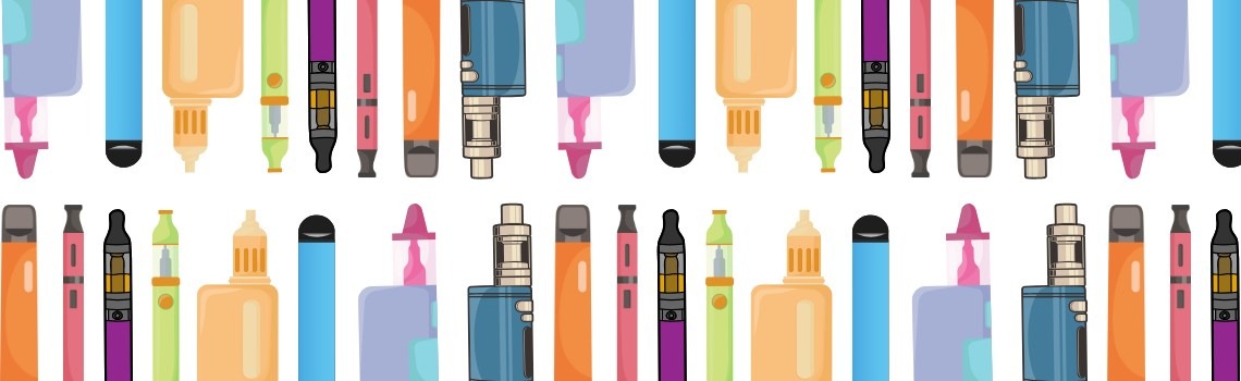 olika varianter av nikotinfri vape